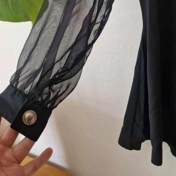 Other - Sheer Sleeve Shirt